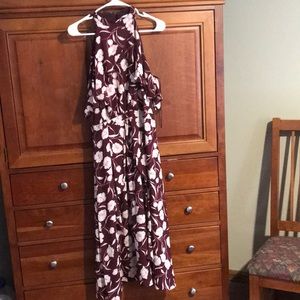 Sleeveless flower ruffle dress